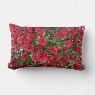 Burgundy Button Mums Lendenkissen