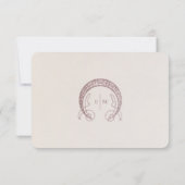 Burgundy Calla Lily RSVP Karte mit QR Code (Rückseite)