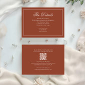 Burgundy Calligraphy Elegante Details UAWG Begleitkarte