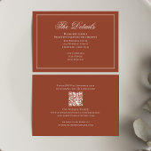 Burgundy Calligraphy Elegante Details UAWG Begleitkarte