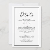 Burgundy Calligraphy Vellum Foto Overlay Wedding Einladung (Rückseite)