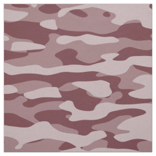 Burgundy Camouflage Fabric Stoff