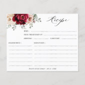 Burgundy Champagne Ivory Brautparty Rezept (Vorderseite)