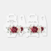 Burgundy Champagne Ivory Mauve Rose Brautparty Geschenkschachtel (Ungefaltet)