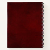 Burgundy Champagne Ivory Mauve Rose Brautparty Notizblock (Rückseite)