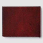 Burgundy Champagne Ivory Mauve Rose Floral Wedding Gästebuch (Rückseite)