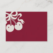 Burgundy Cherry auf den ersten Blick wie viele Gam Begleitkarte (Rückseite)