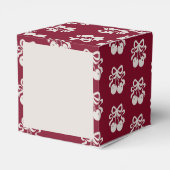 Burgundy Cherry mit Top Baby Dusche Geschenkschachtel (Rückseite)