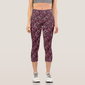 burgundy chrome capri leggings (Vorderseite)