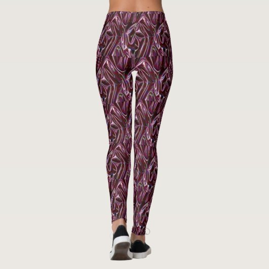 burgundy chrome leggings (Rückseite)