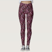 burgundy chrome leggings (Vorderseite)