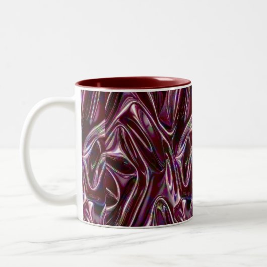 burgundy chrome zweifarbige tasse (Links)