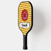 Burgundy Clover Ribbon von Kenneth Yoncich Pickleball Schläger (Links)