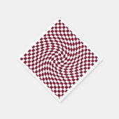 Burgundy Color Wedding Collection Karos überprüft Serviette (Ecke)