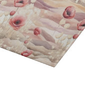 Burgundy Cream Blush Bloral Brautparty Schneidebrett (Ecke)