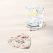 Burgundy Cream Lavender Floral Brautparty Untersetzer (Vor Ort)