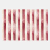 Burgundy Cream Spring Blumen Brautparty Geschenkpapier Set (Vorderseite 2)