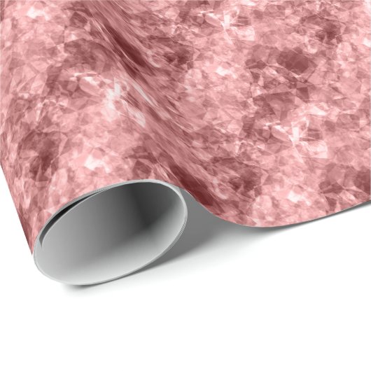 Burgundy Crumpled Textur Geschenkpapier (Rolleneckpunkt)