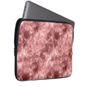 Burgundy Crumpled Textur Laptopschutzhülle (Vorne Rechts)