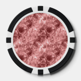 Burgundy Crumpled Textur Pokerchips