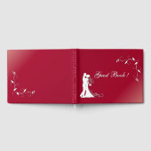 Burgundy Custom Wedding Guest Book Gästebuch (Voll)