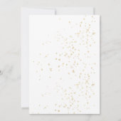 Burgundy Dahlia Rose Floral Gold Glitzer Geburtsta Einladung (Rückseite)