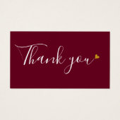 Burgundy dankt Ihnen für die Rabattkarte (Vorderseite)