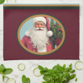 Burgundy dark green and gold geschirrtuch (Gefaltet)