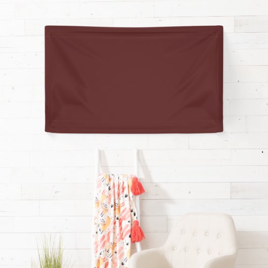 Burgundy Deep Red Custom Banner (Insitu)