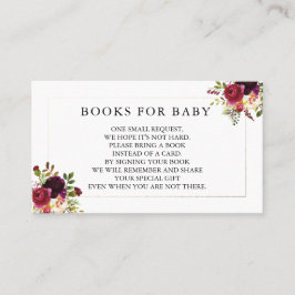 Burgundy Diaper Raffler Visitenkarte