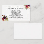 Burgundy Diaper Raffler Visitenkarte (Vorne/Hinten)