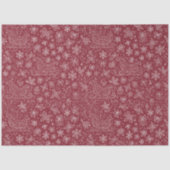 Burgundy Doodle Christmas Sleigh Pattern Seidenpapier (Vorderseite)