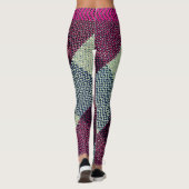 Burgundy Edge V-Stripes-Leggings Leggings (Rückseite)