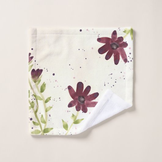 Burgundy Elegance Handtuch Set (Waschlappen)