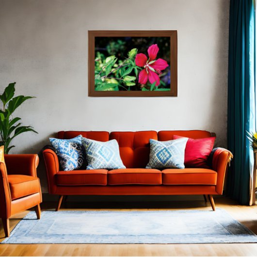 Burgundy Elegance: Nature's Love Song Poster