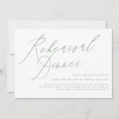 Burgundy Elegante Calligrafy Probe Dinner Einladung (Vorderseite)