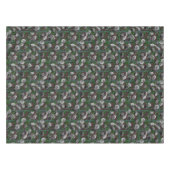 Burgundy Elegante Rose Tischdecke (Vorderseite (Horizontal))