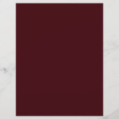 Burgundy Elegante Signature Drinks Hochzeitsskript (Rückseite)