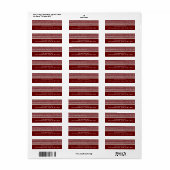 Burgundy-Embroideradresse (Vorne)