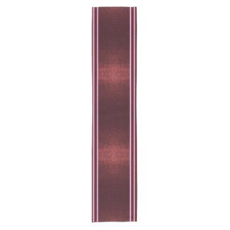 Burgundy Exotic Faux Snake Leather Linear Stripe Kurzer Tischläufer