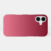 Burgundy Fade iPhone 16 Hülle (Rückseite (Horizontal))
