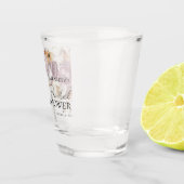 Burgundy Fall Floral Herbst Brautparty Schnapsglas (Rechts)