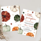 Burgundy Fall Pumpkin Baby Dusche Einladung