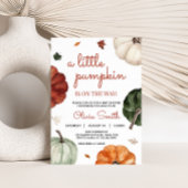 Burgundy Fall Pumpkin Baby Dusche Einladung