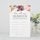 Burgundy Fall Wie alt war die Braut zu sein (Stehend Vorderseite)