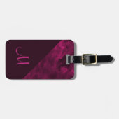 Burgundy-Farbblock Gepäckanhänger (Vorderseite horizontal)