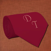Burgundy Farbe - Ihre Monogramme Krawatte