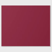 Burgundy Festive Christmas Solid Color  Geschenkpapier (Flach)