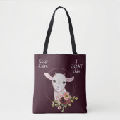 Burgundy Floral Baby Goat Tasche (Vorderseite)