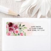 Burgundy Floral Brautparty (Insitu)